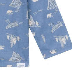 2-Piece Infant & Toddler Boys Bear Button Up Pajama Set
