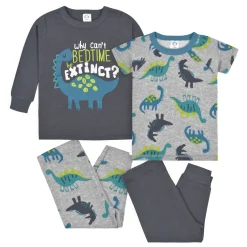 4-Piece Infant & Toddler Boys Big Dino Snug Fit Cotton Pajamas