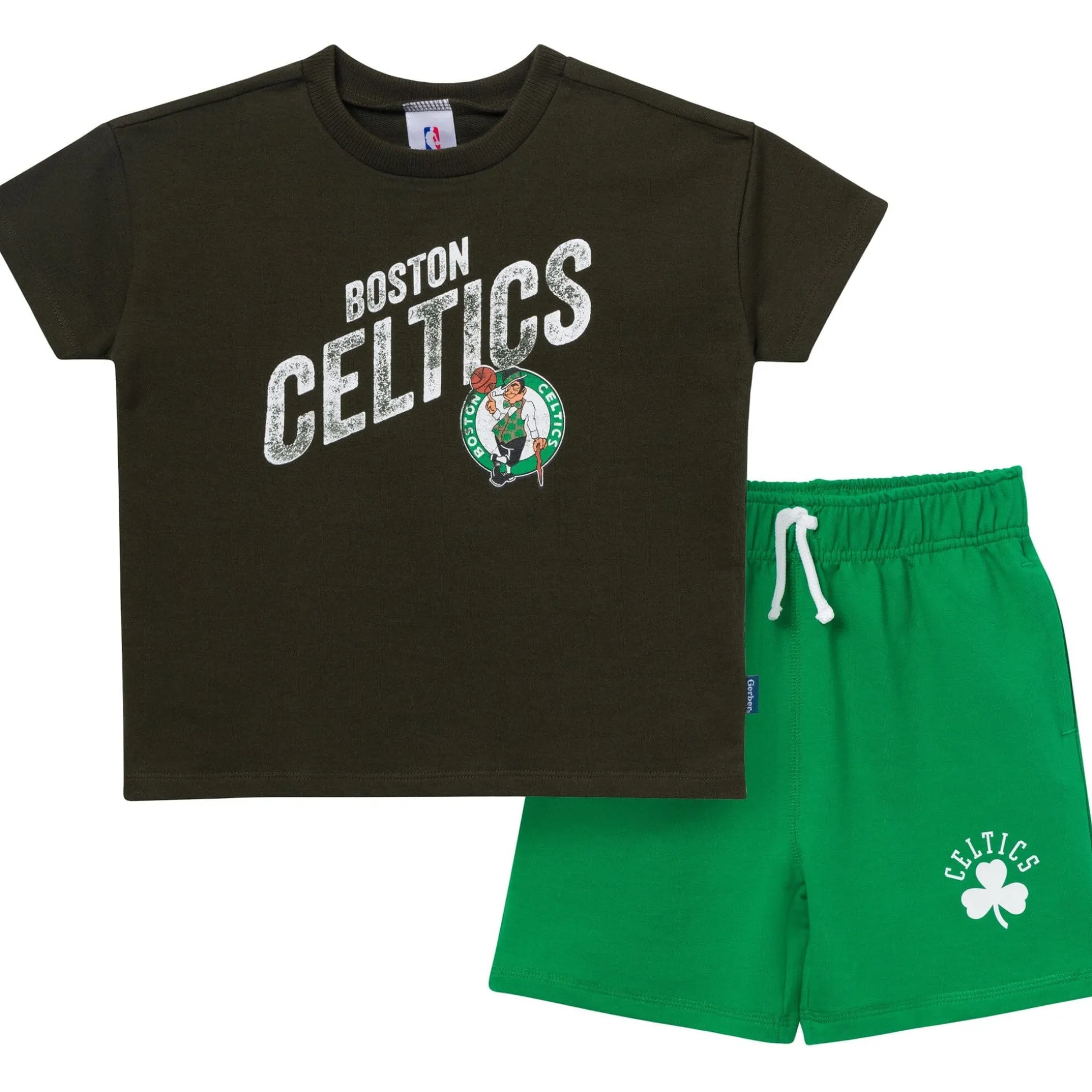 2-Piece Infant & Toddler Boys Boston Celtics T-Shirt & Shorts Set