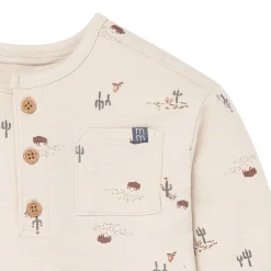 2-Piece Infant & Toddler Boys Buffalo Desert Henley Top and Pant Set