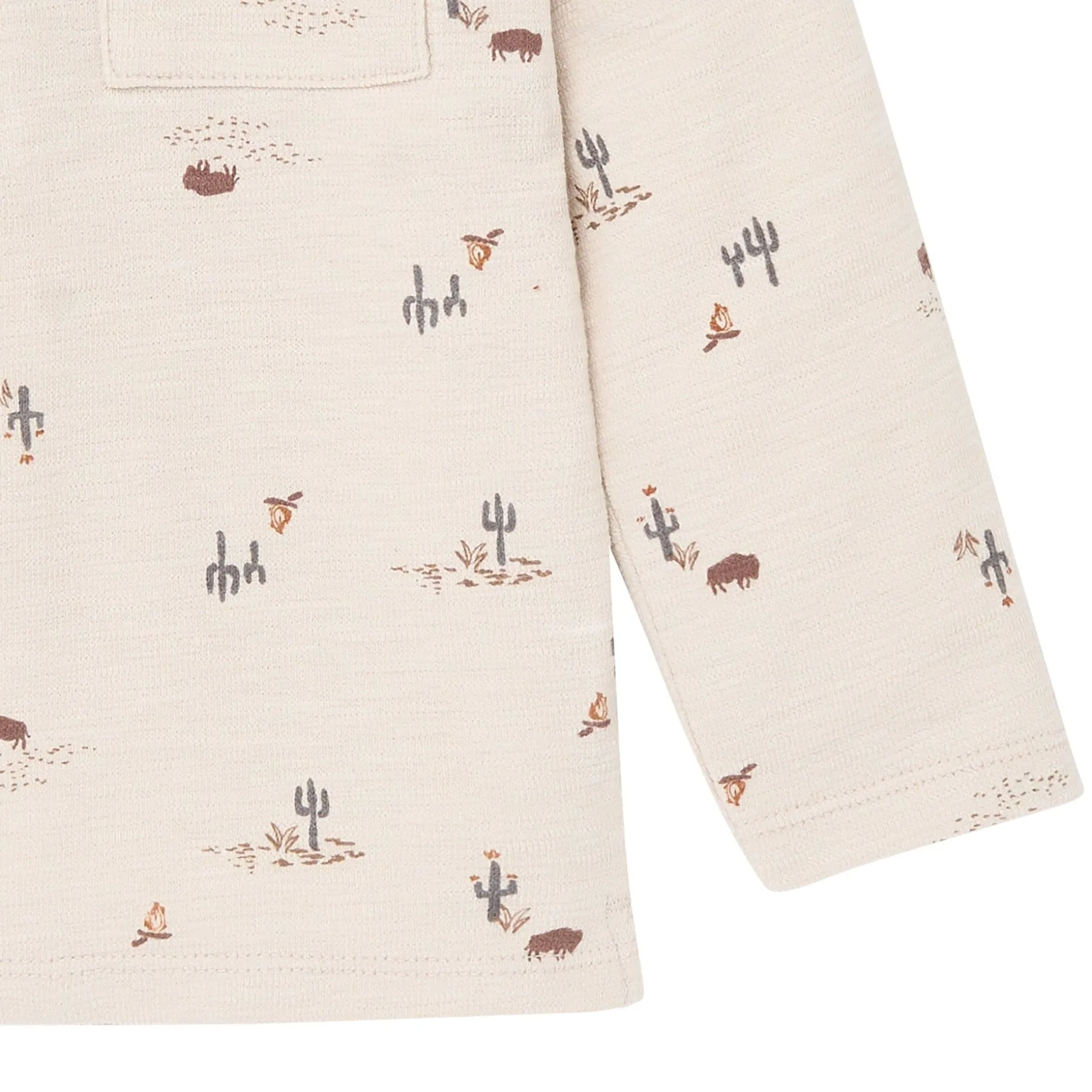 2-Piece Infant & Toddler Boys Buffalo Desert Henley Top and Pant Set