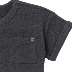 2-Piece Infant & Toddler Boys Charcoal Heather Pants and Shirt Set