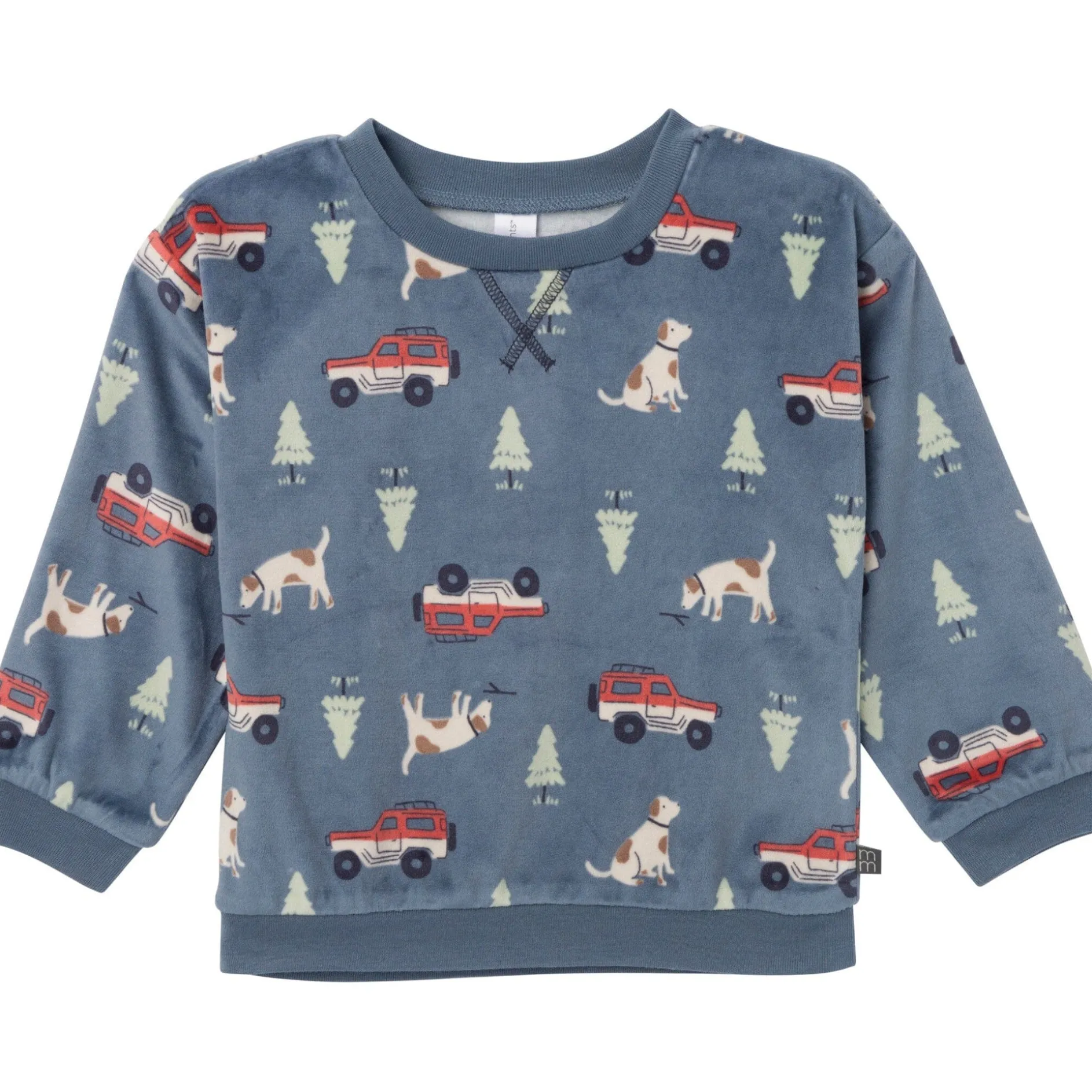 2-Piece Infant & Toddler Boys Dark Blue Camp Fleece Pajama Set