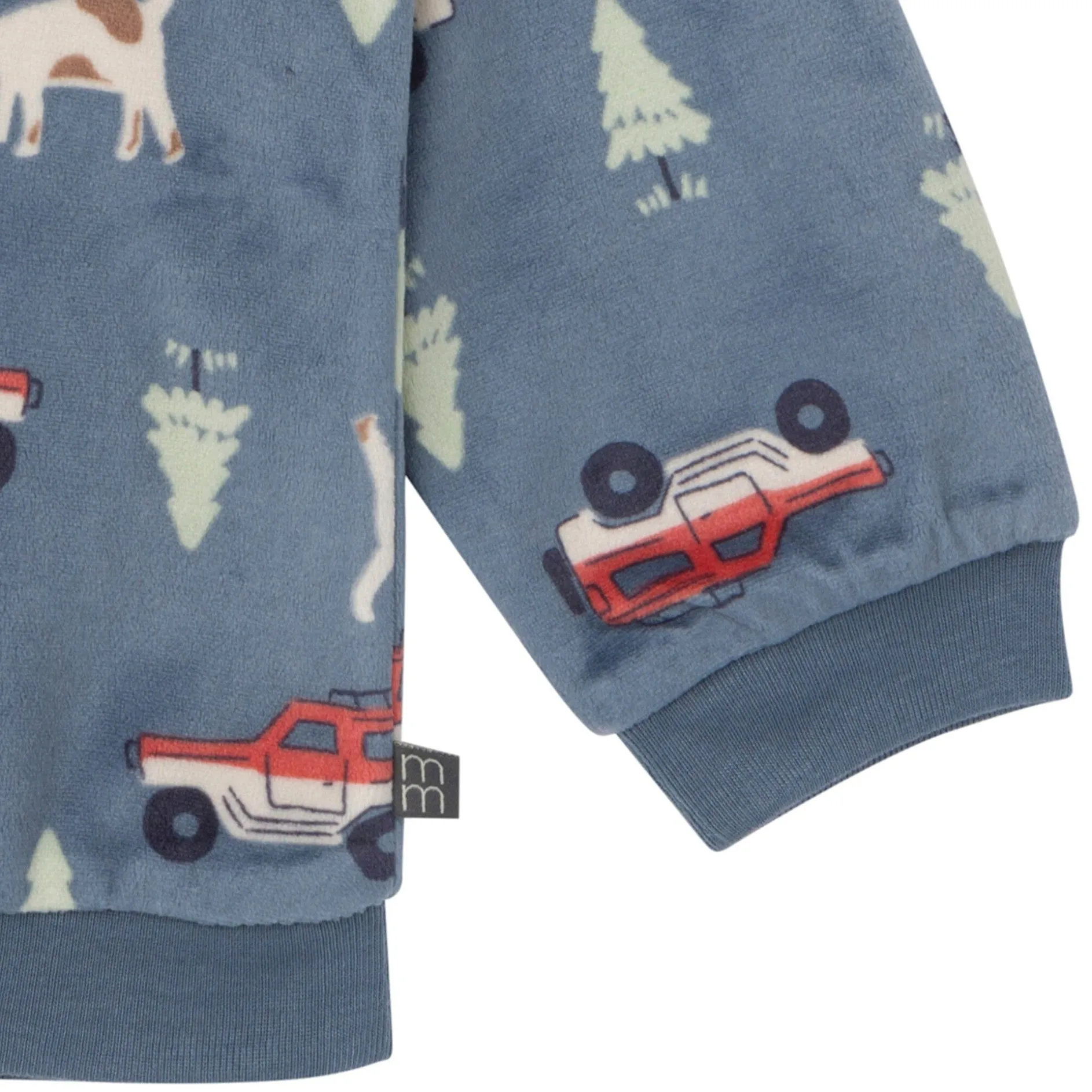 2-Piece Infant & Toddler Boys Dark Blue Camp Fleece Pajama Set