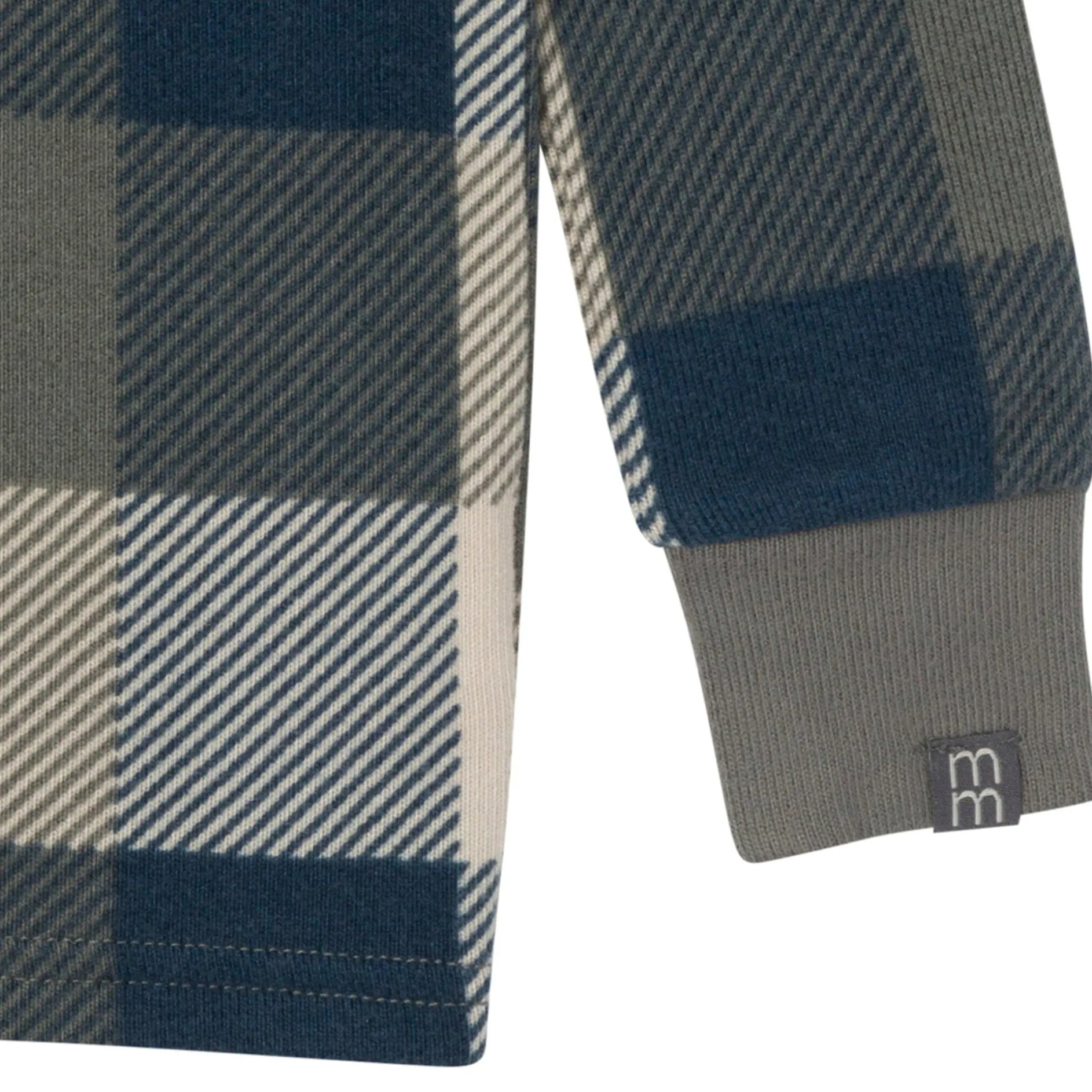 2-Piece Infant & Toddler Boys Dark Green Plaid Hacci Pajama Set