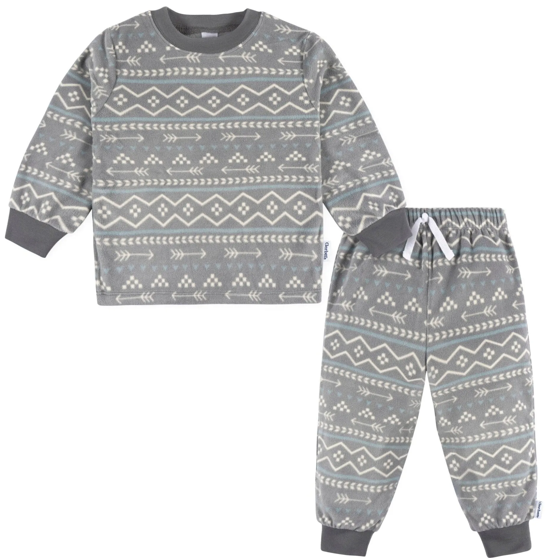 2-Piece Infant & Toddler Boys Fair Isle Fleece Pajamas