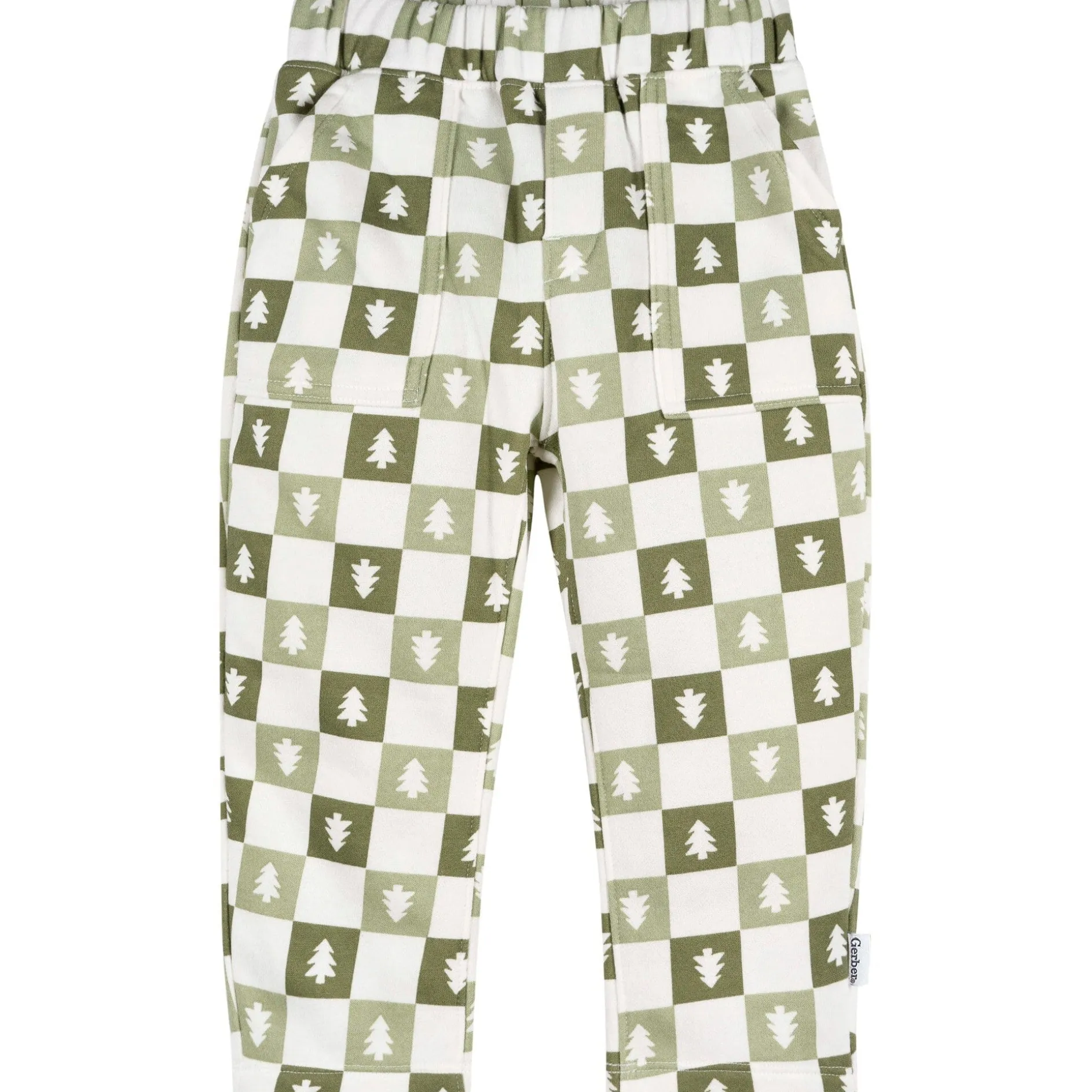 2-Piece Infant & Toddler Boys Green Trees Fleece Top and Pants