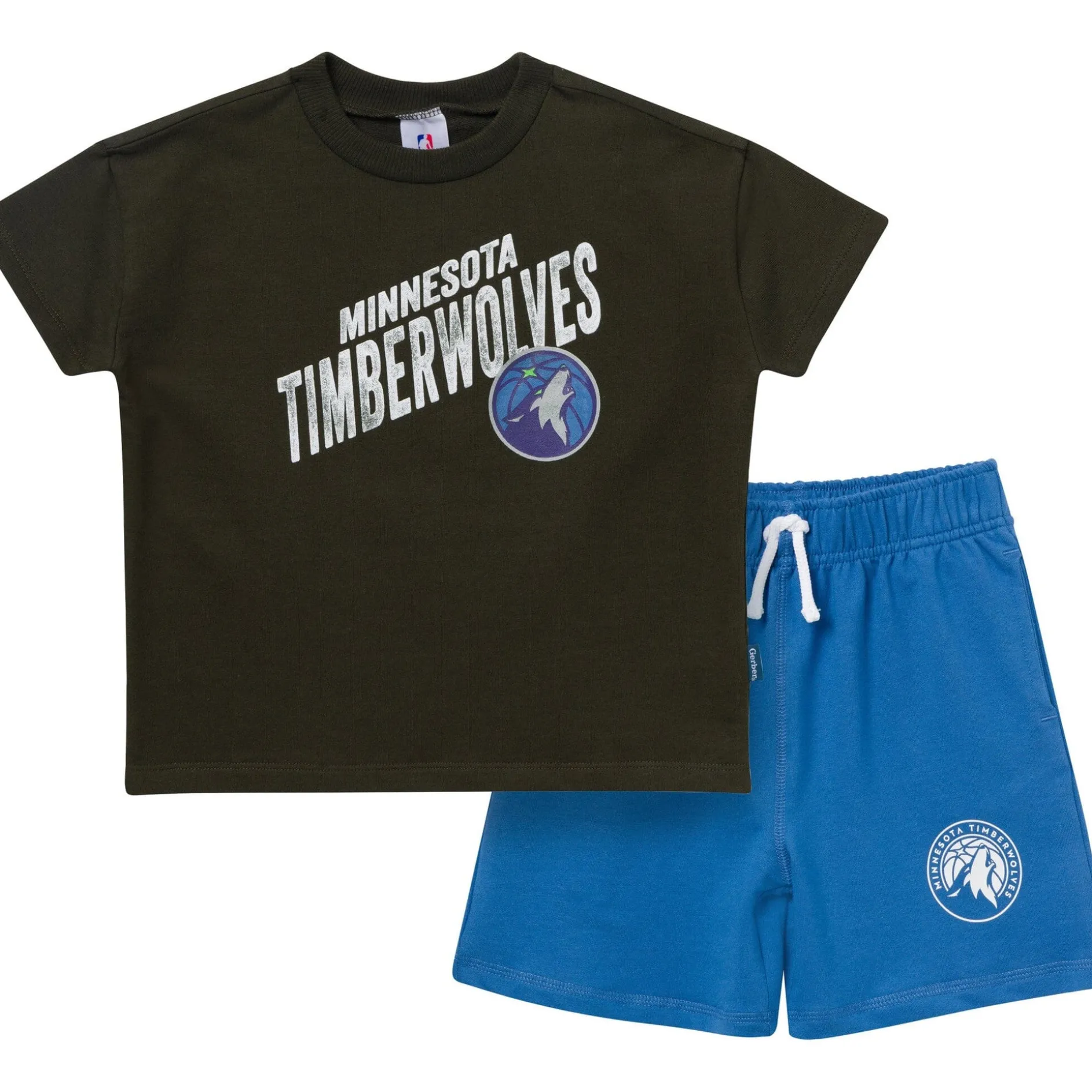 2-Piece Infant & Toddler Boys Minnesota Timberwolves T-Shirt & Shorts Set