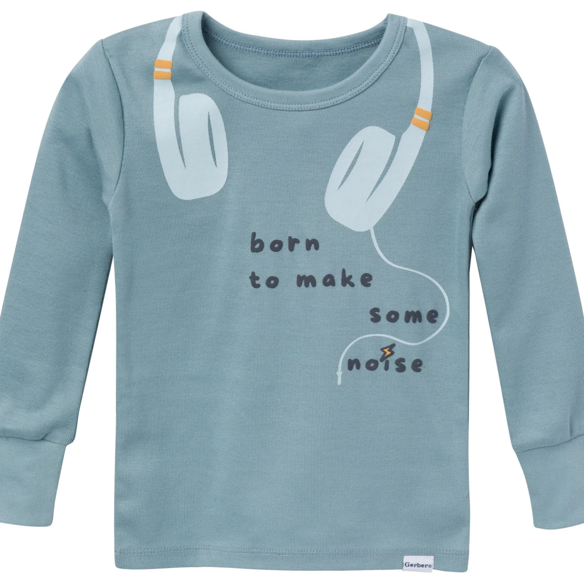 2-Piece Infant & Toddler Boys Music Long Sleeve Pajama Set