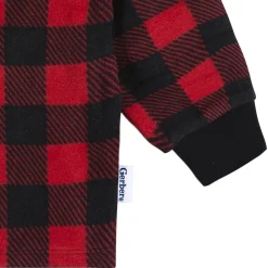 2-Piece Infant & Toddler Boys Red Plaid Fleece Pajamas