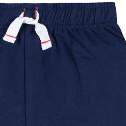 2-Piece Infant & Toddler Boys Red & Blue Stripe Polo Shirt and Shorts Set