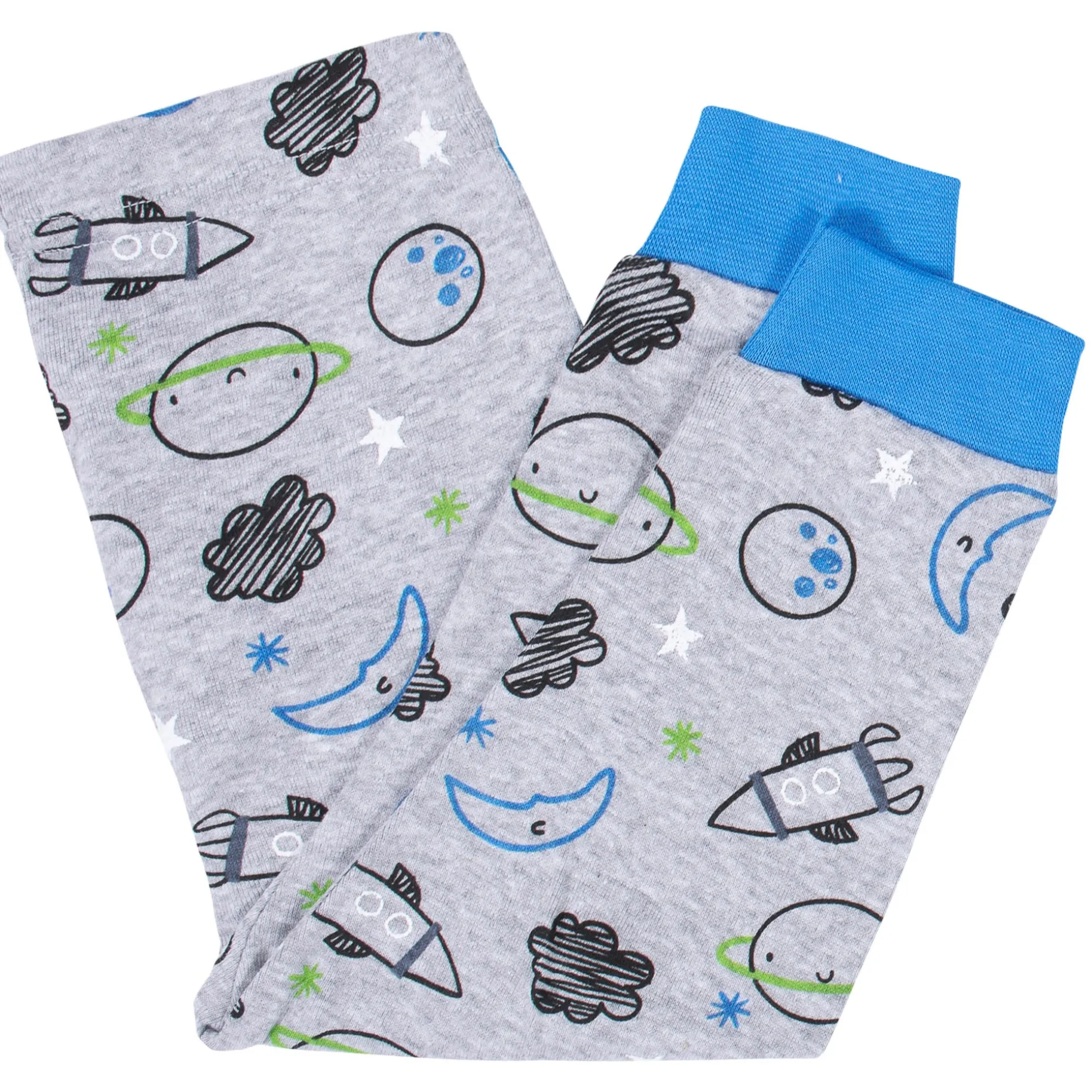 4-Piece Infant & Toddler Boys Space Snug Fit Cotton Pajamas