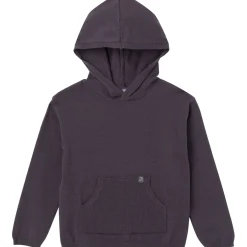 2-Piece Infant & Toddler Dark Grey Hooded Waffle Top and Legging Viscose Set