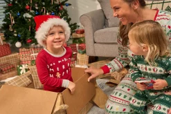 2-Piece Infant & Toddler Gingerbread House Snug Fit Pajama Set