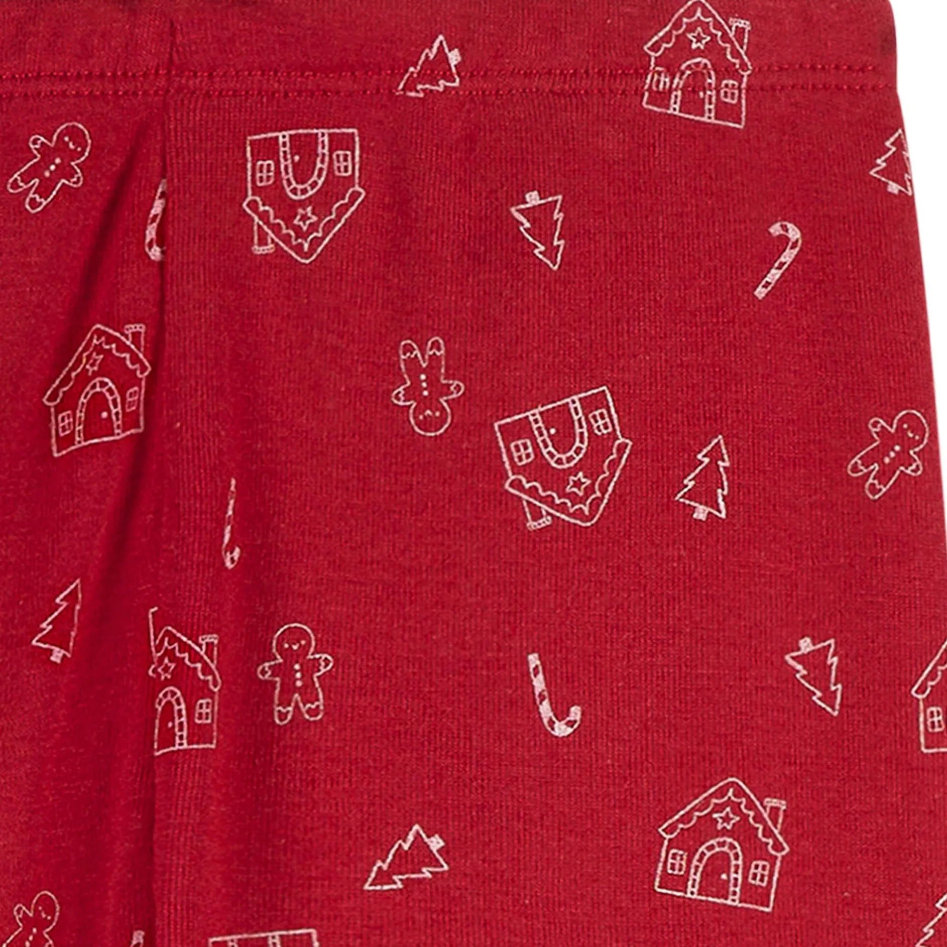 2-Piece Infant & Toddler Gingerbread House Snug Fit Pajama Set