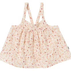 2-Piece Infant & Toddler Girls Beige Vine Floral Cropped Pants Set