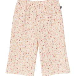 2-Piece Infant & Toddler Girls Beige Vine Floral Cropped Pants Set