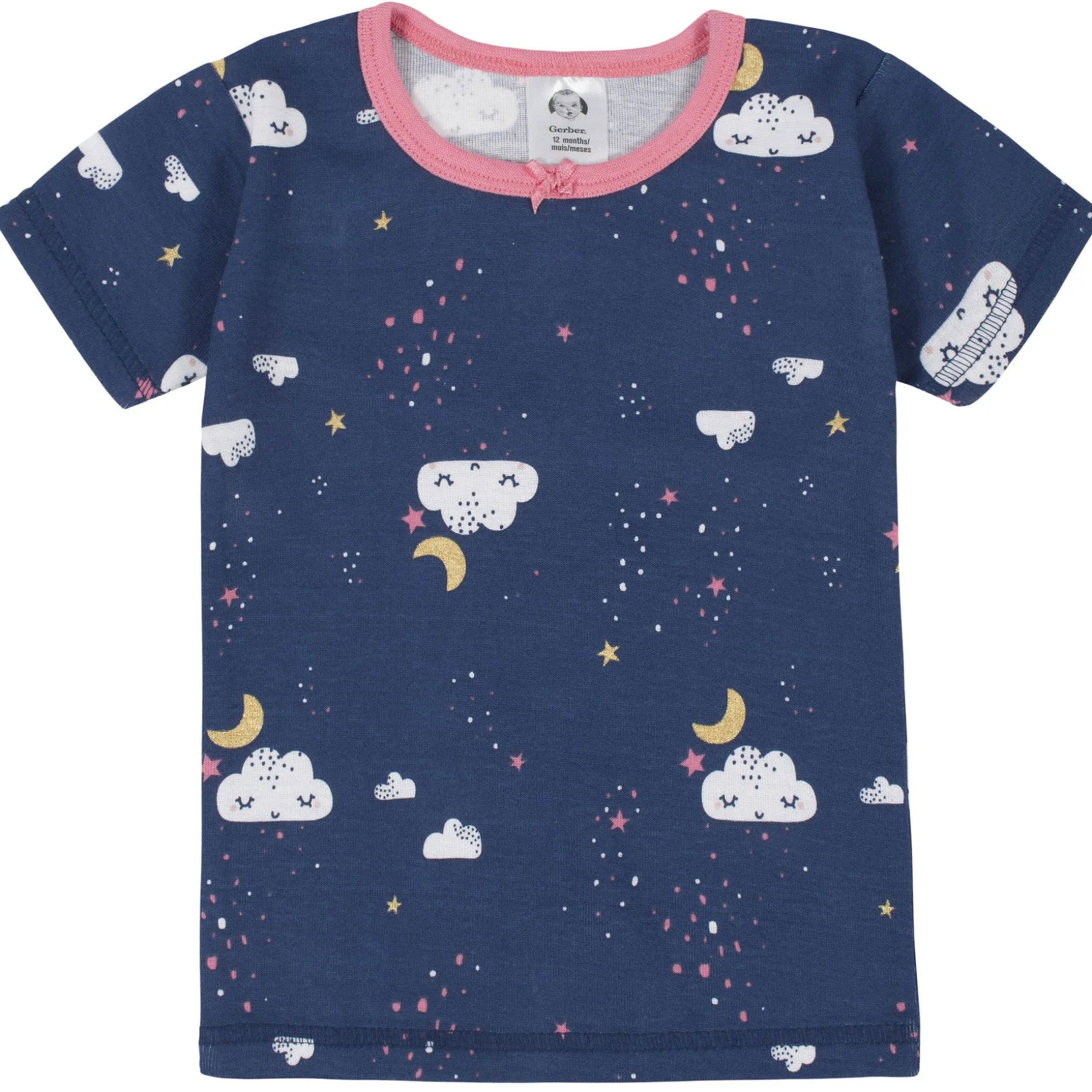 4-Piece Infant & Toddler Girls Dreams Snug Fit Cotton Pajamas