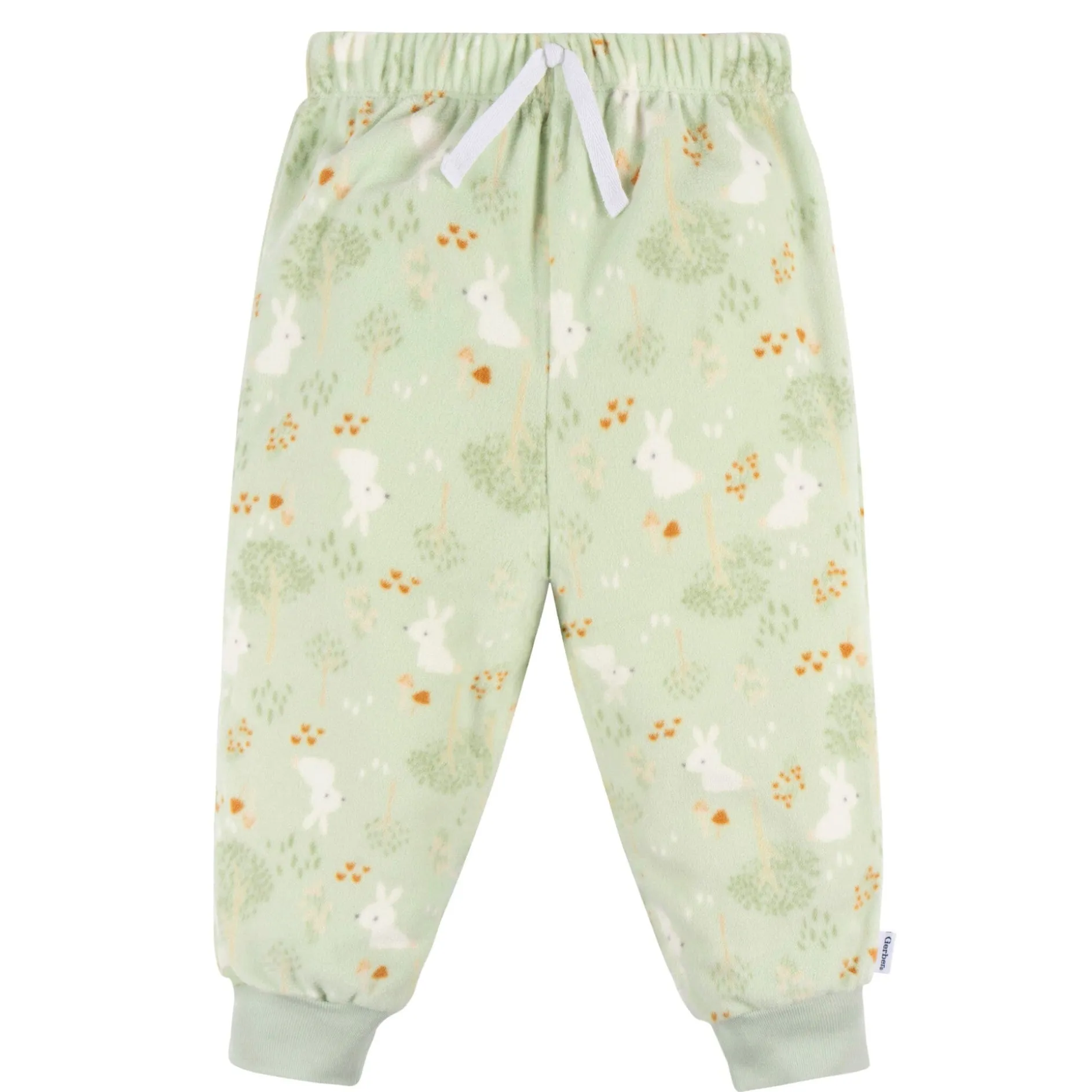 2-Piece Infant & Toddler Girls Green Forrest Fleece Pajamas