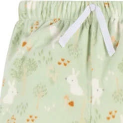 2-Piece Infant & Toddler Girls Green Forrest Fleece Pajamas