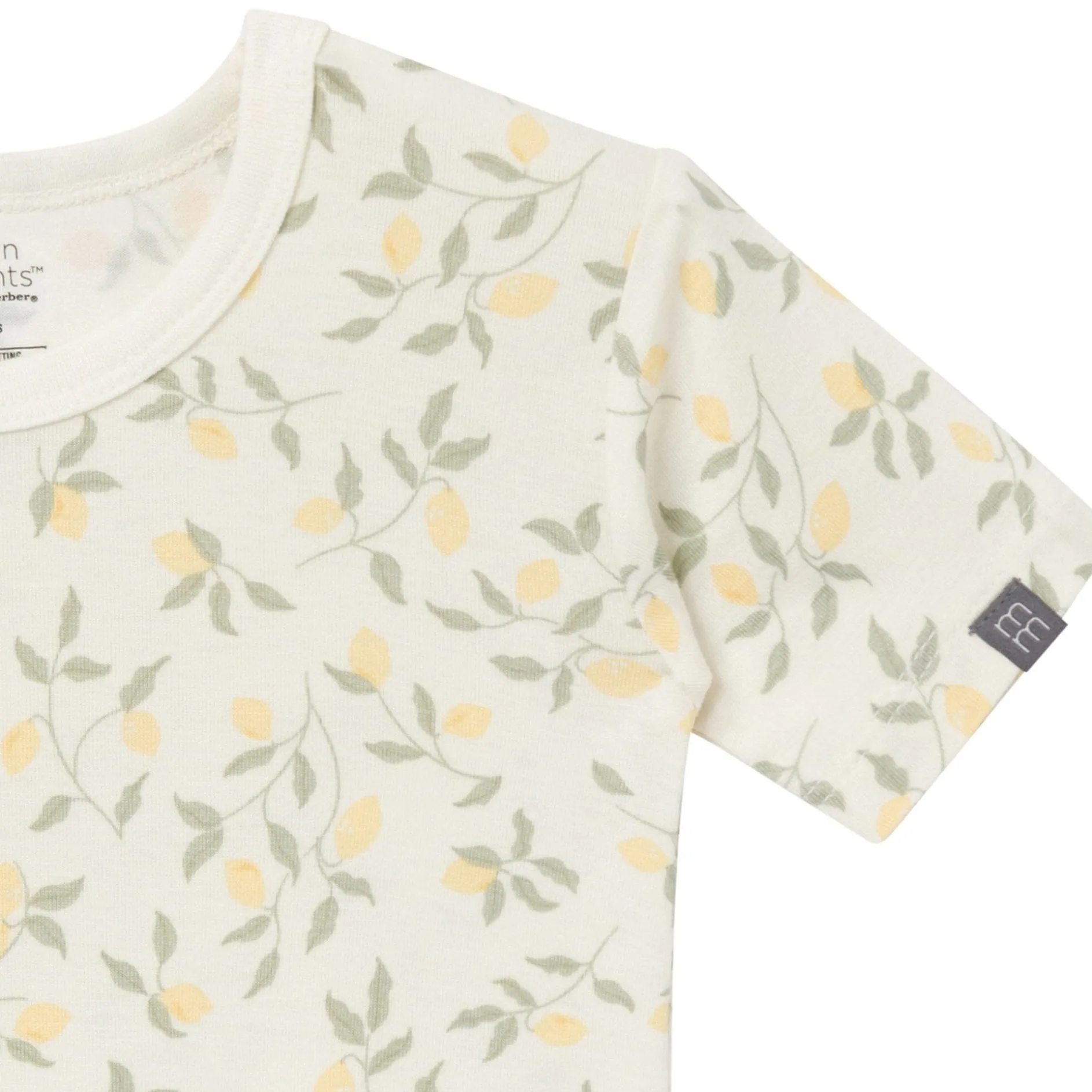 4-Piece Infant & Toddler Girls Lemon Vines Viscose Snug Fitting Pajamas
