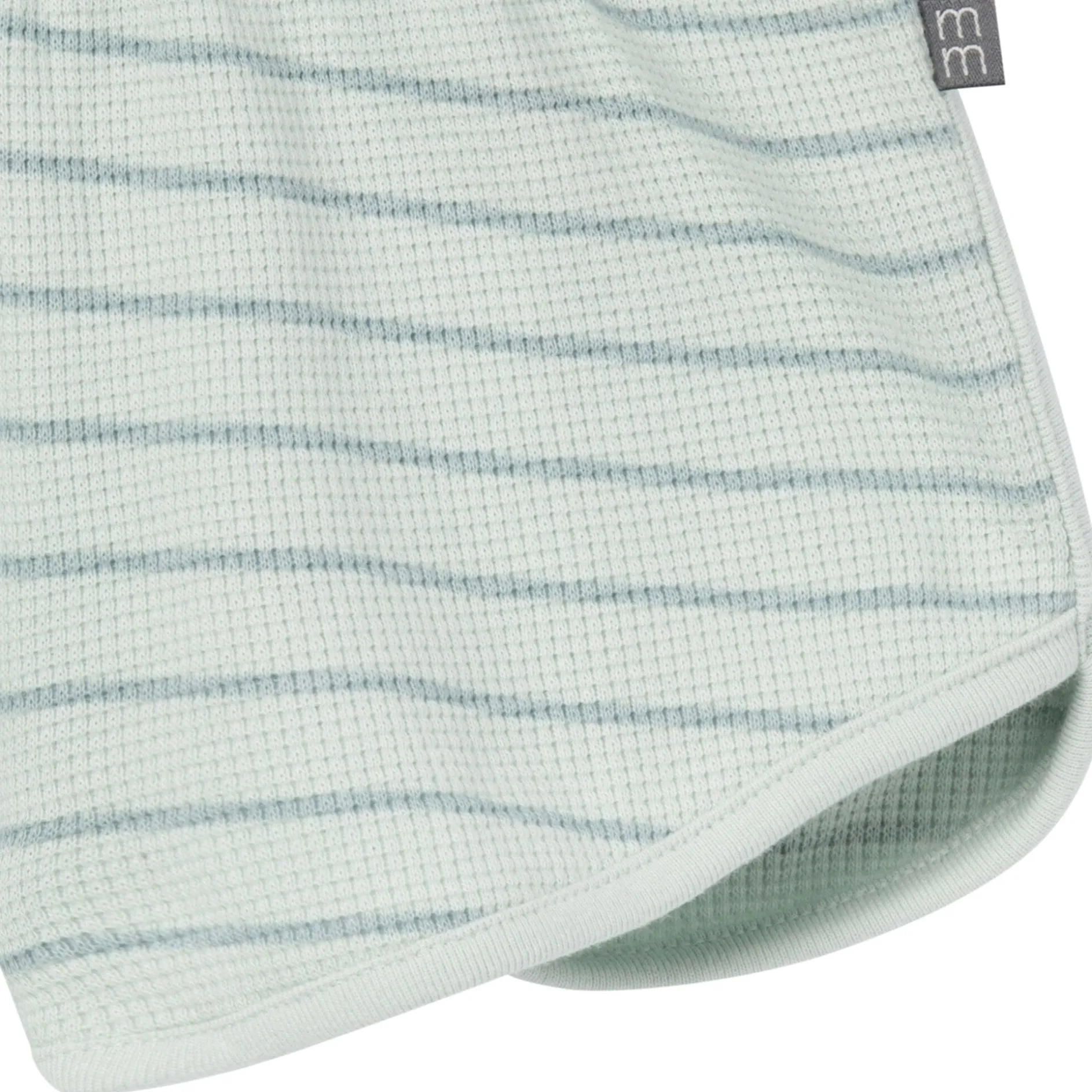 4-Piece Infant & Toddler Girls Light Sky Stripe Drop Shoulder Crop Tops and Shorts Set