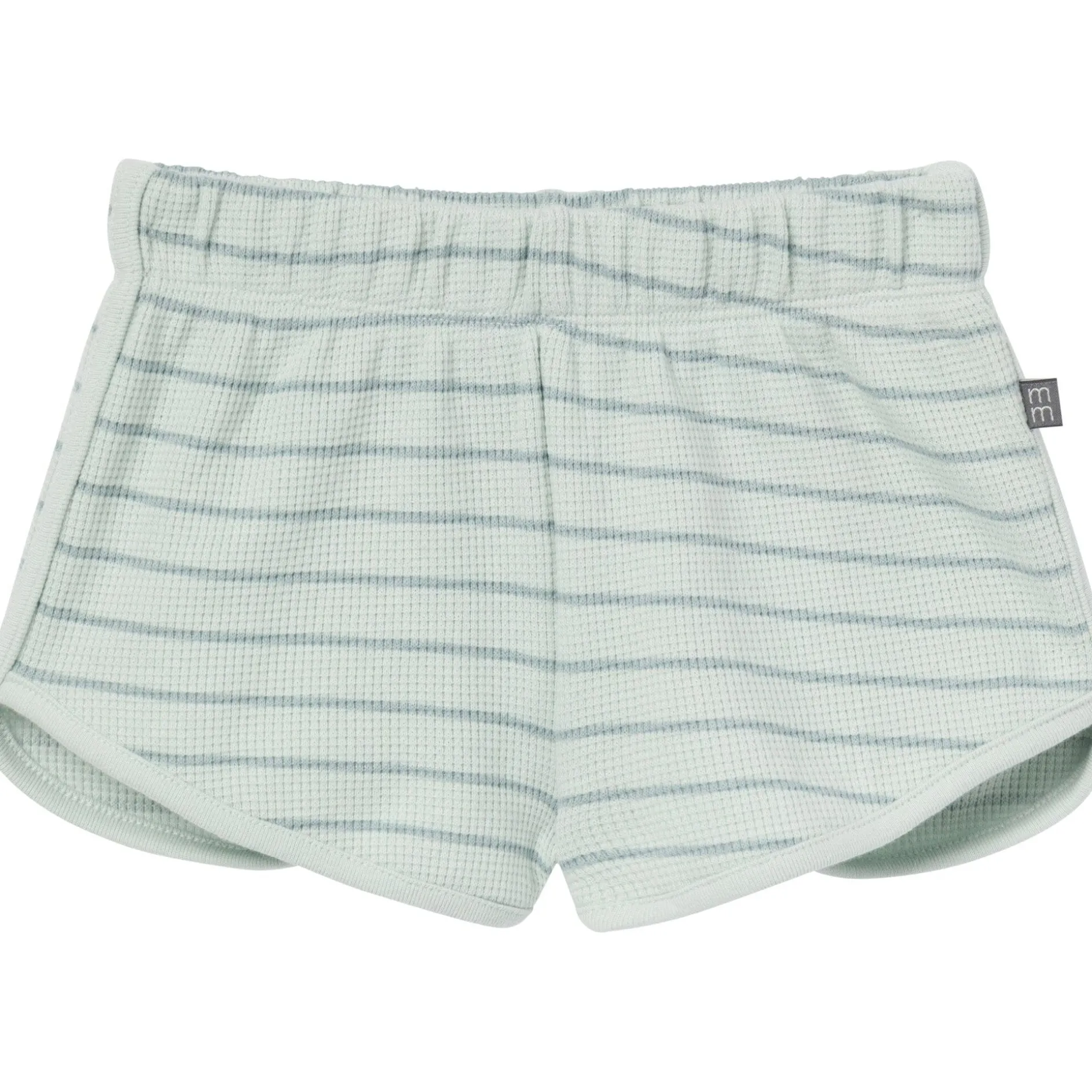 4-Piece Infant & Toddler Girls Light Sky Stripe Drop Shoulder Crop Tops and Shorts Set