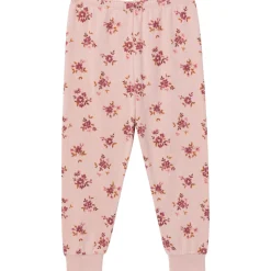 2-Piece Infant & Toddler Girls Light Rose Dahlia Toss Hacci Pajama Set