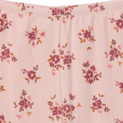2-Piece Infant & Toddler Girls Light Rose Dahlia Toss Hacci Pajama Set