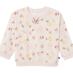 2-Piece Infant & Toddler Girls Light Pink Falling Flower Fleece Pajama Set