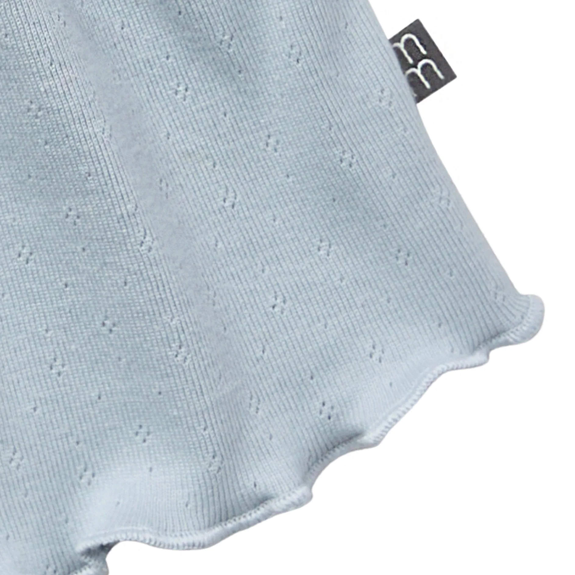 2-Piece Infant & Toddler Girls Light Blue Daisy Ruffled Sleeve Top & Smocked Wide Leg Shorts Set