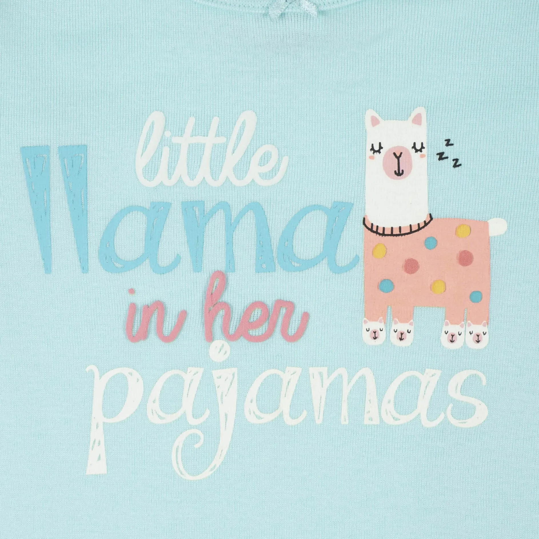 4-Piece Infant & Toddler Girls Llama Snug Fit Cotton Pajamas