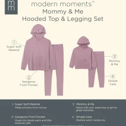 2-Piece Infant & Toddler Girls Med Lilac Top and Legging Set