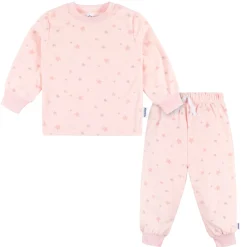 2-Piece Infant & Toddler Girls Pink Stars Fleece Pajamas