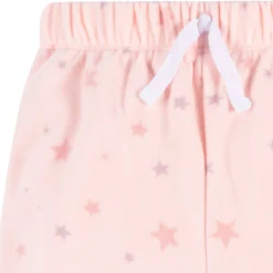 2-Piece Infant & Toddler Girls Pink Stars Fleece Pajamas