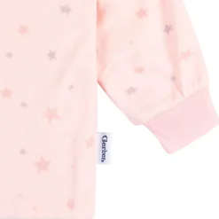 2-Piece Infant & Toddler Girls Pink Stars Fleece Pajamas