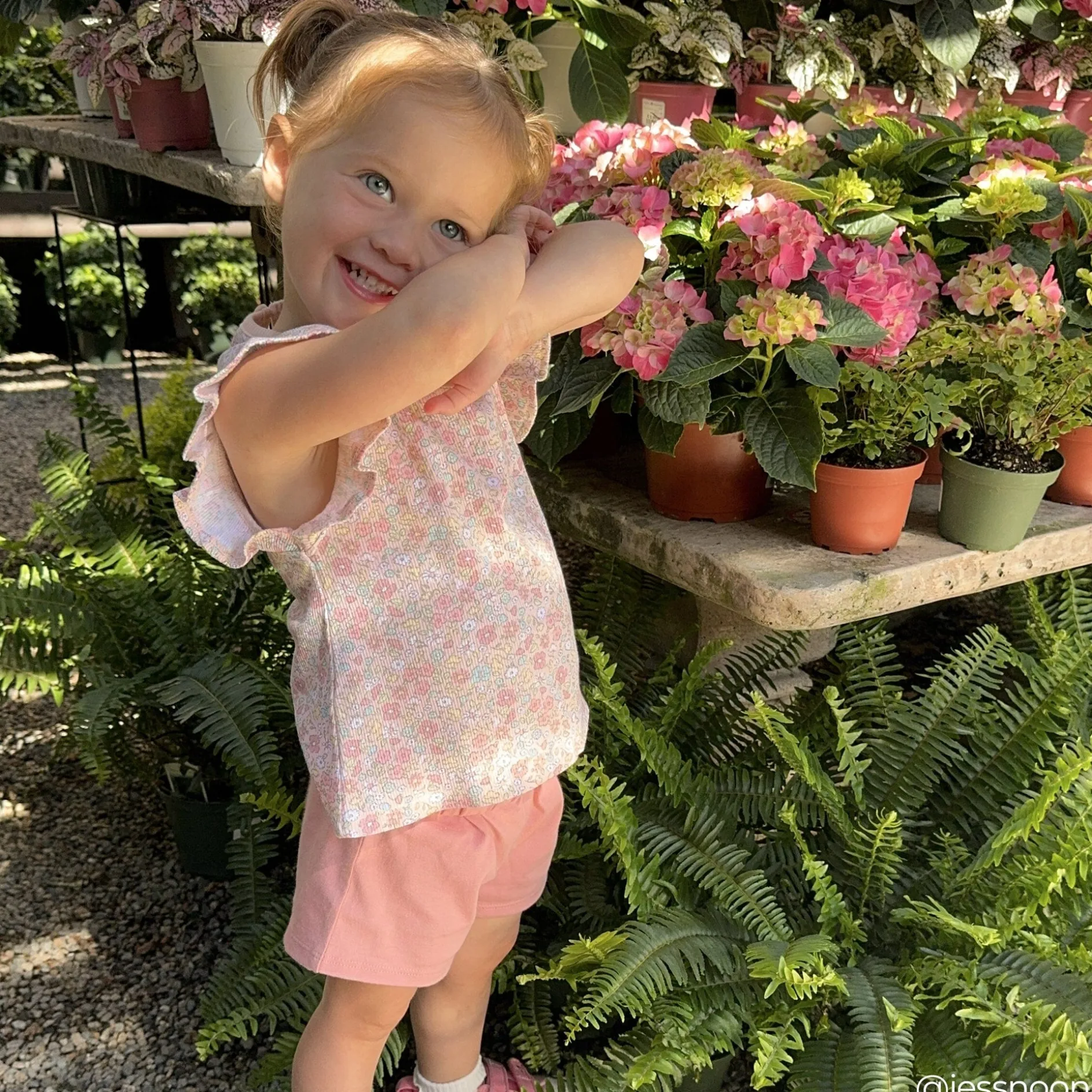 3-Piece Infant & Toddler Girls Pink Floral Shirts and Shorts Set