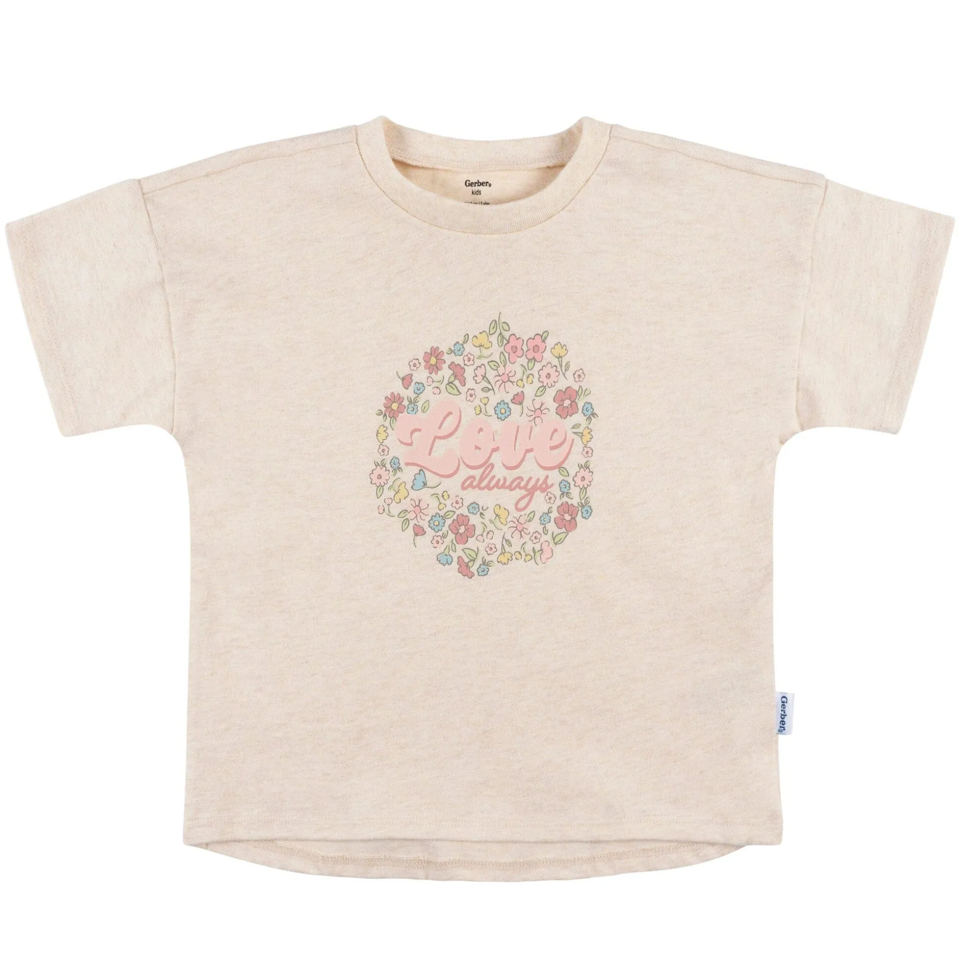 3-Piece Infant & Toddler Girls Pink Floral Shirts and Shorts Set