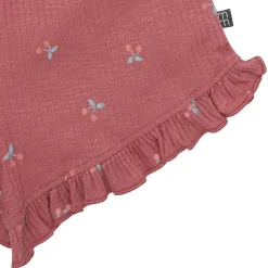 4-Piece Infant & Toddler Girls Rose Cherries Flutter Sleeve Tops and Shorts Set