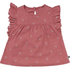 4-Piece Infant & Toddler Girls Rose Cherries Flutter Sleeve Tops and Shorts Set