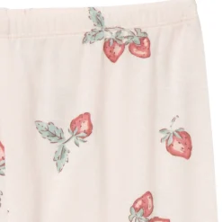 4-Piece Infant & Toddler Girls Rose Strawberry Viscose Snug Fitting Pajamas