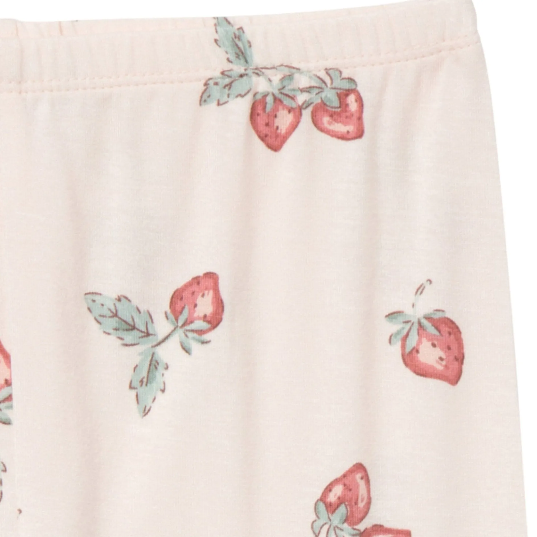 4-Piece Infant & Toddler Girls Rose Strawberry Viscose Snug Fitting Pajamas