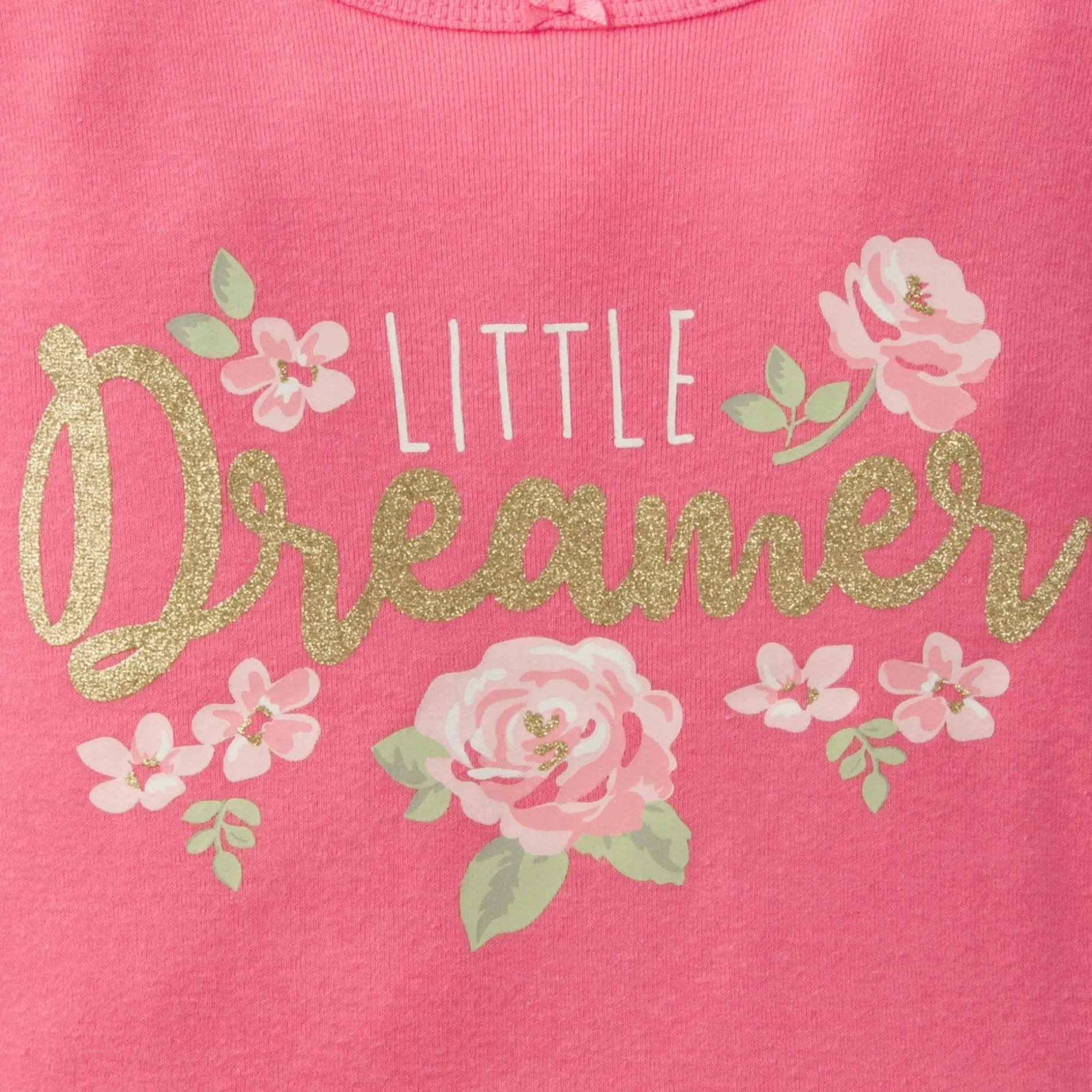 4-Piece Infant & Toddler Girls Rose Snug Fit Cotton Pajamas