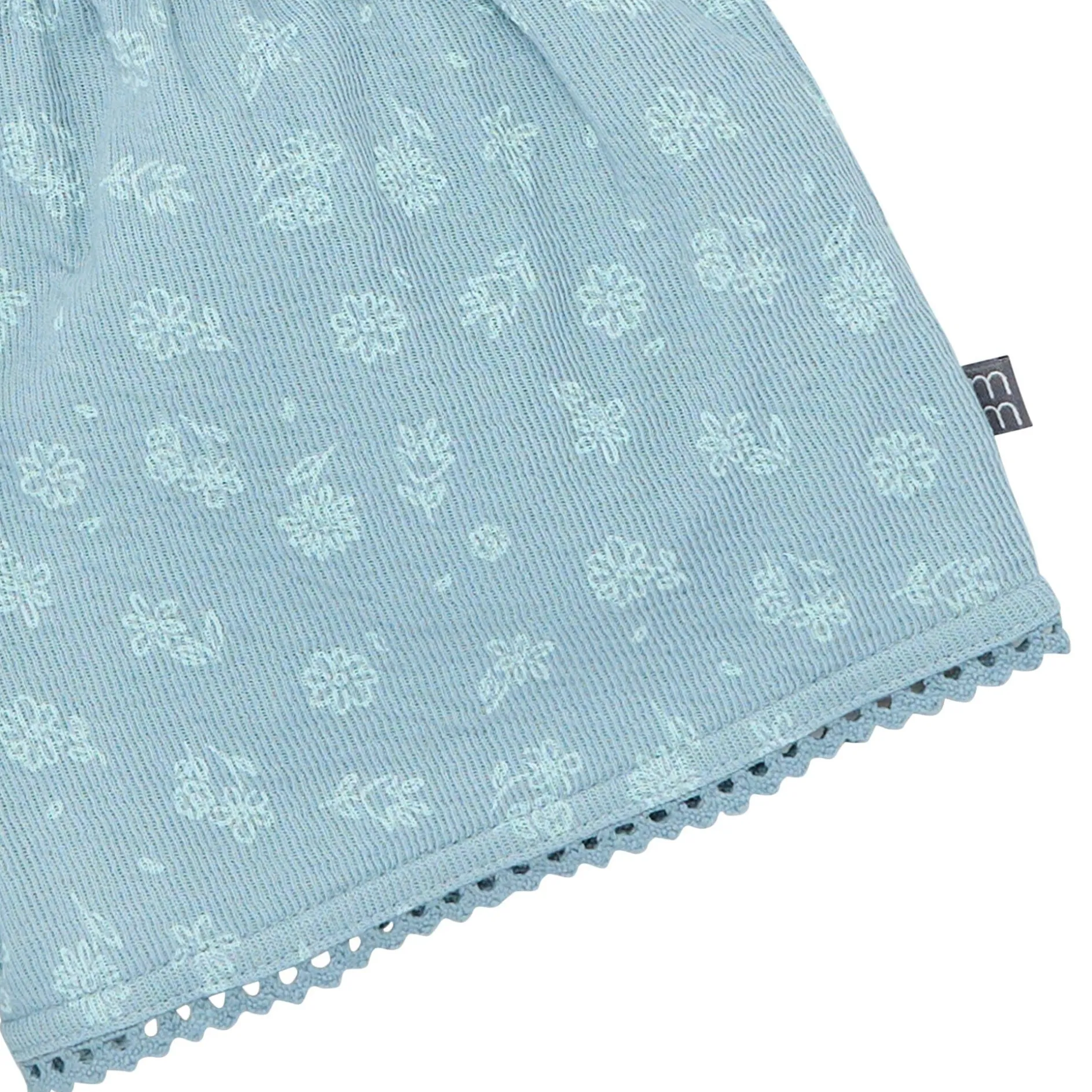 2-Piece Infant & Toddler Girls Teal Floral Top and Shorts Set