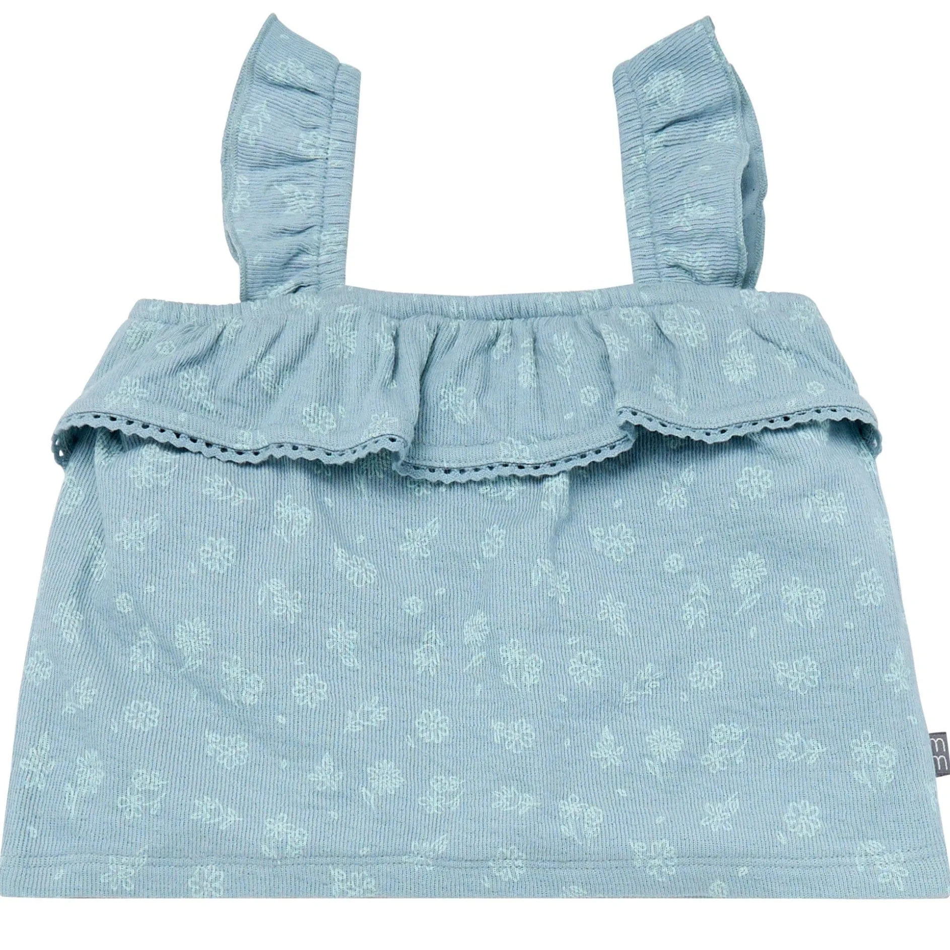 2-Piece Infant & Toddler Girls Teal Floral Top and Shorts Set