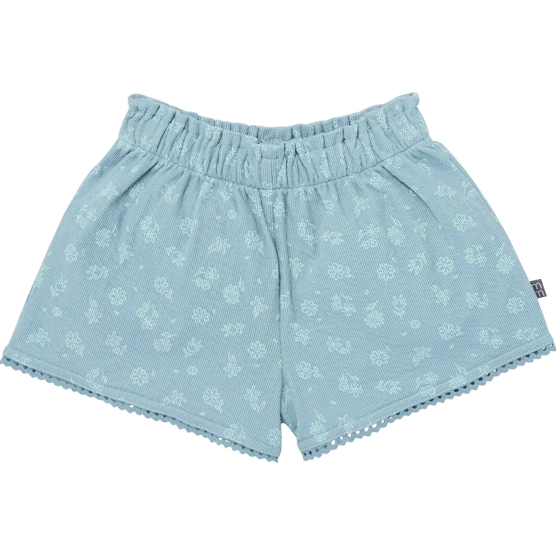 2-Piece Infant & Toddler Girls Teal Floral Top and Shorts Set