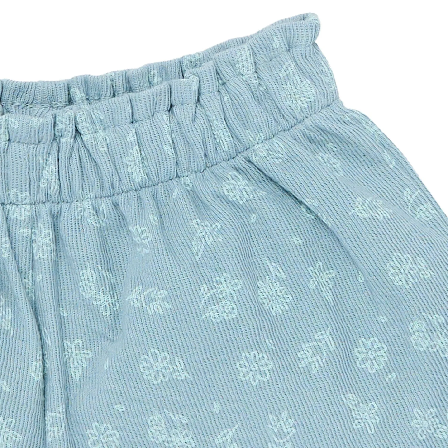 2-Piece Infant & Toddler Girls Teal Floral Top and Shorts Set