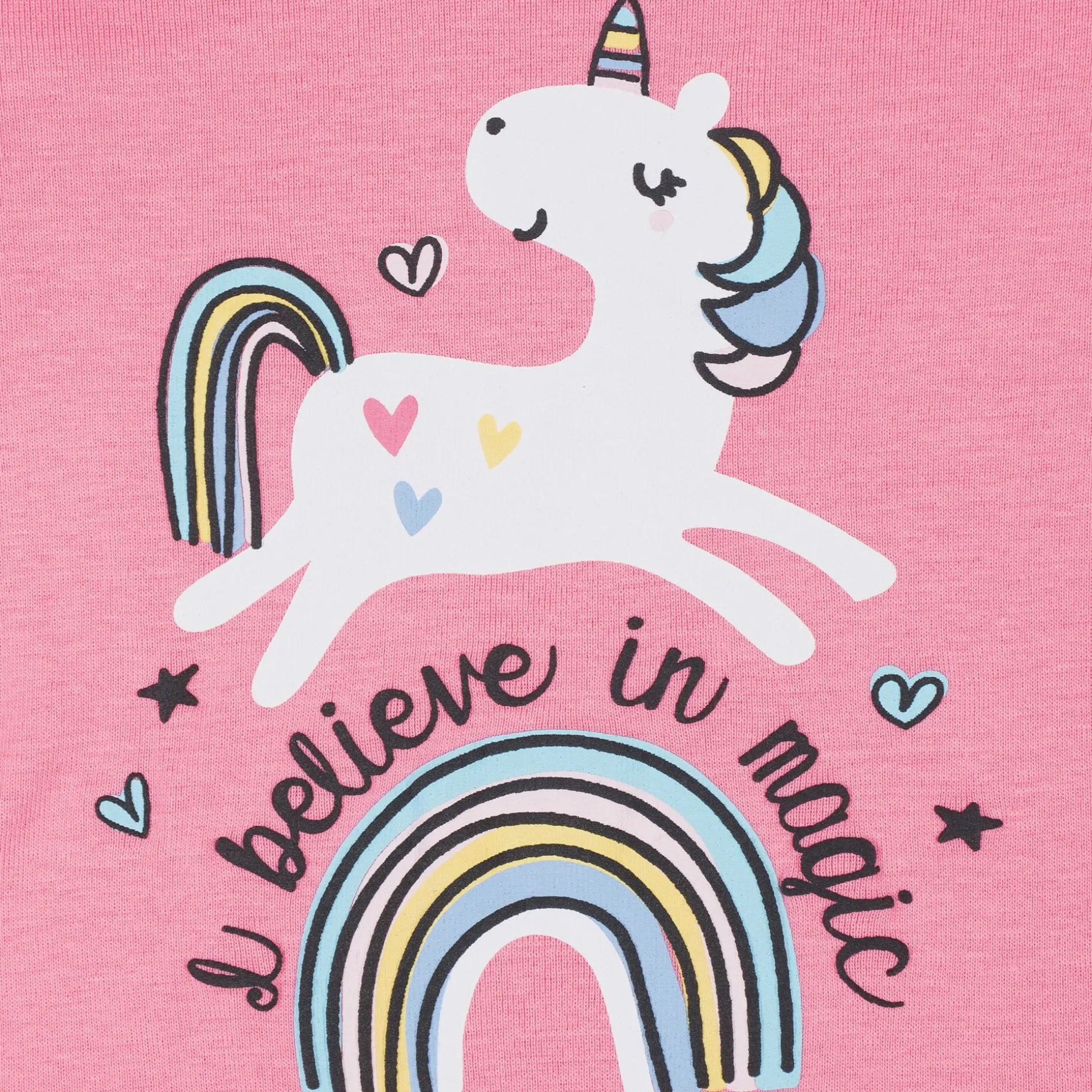4-Piece Infant & Toddler Girls Unicorn Snug Fit Cotton Pajamas