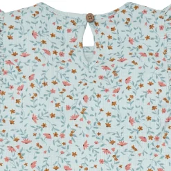 4-Piece Infant & Toddler Girls Vine Floral Flutter Sleeve Tops and Shorts Set