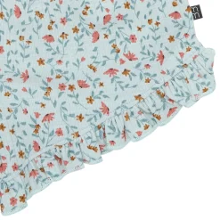 4-Piece Infant & Toddler Girls Vine Floral Flutter Sleeve Tops and Shorts Set